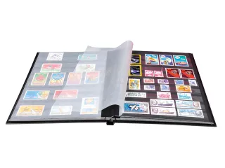 Postzegelalbum Exacompta 22.5x30.5cm 16 zwarte pagina's zwart - 5