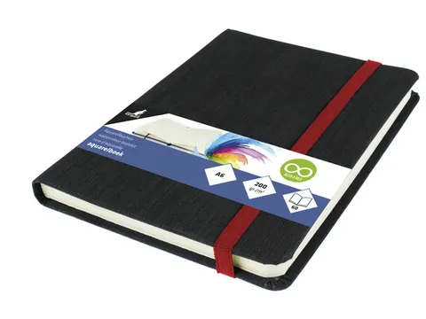 Aquarelboek Kangaro A6 luxe cover 30 vel 200 grams aquarel papier. Lee