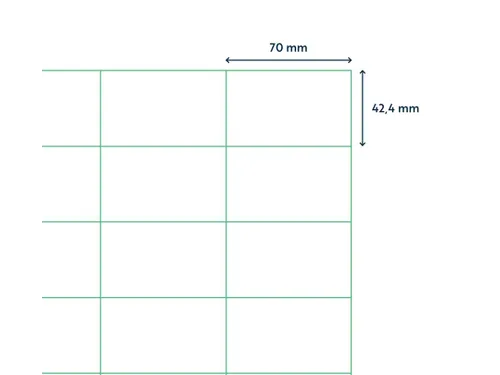 Verwijderbare Etiketten 70x42.3mm Wit Doos a 1000 Vel 42013