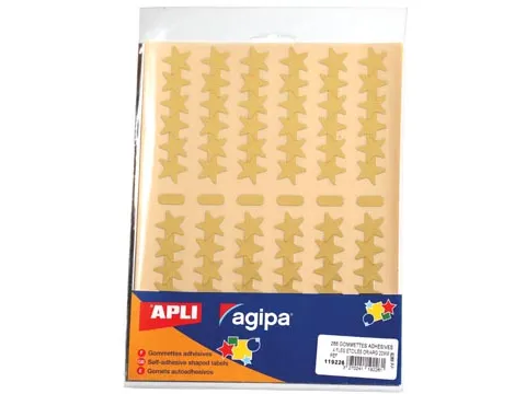 Metallic Stickers Blister Met 288 Stuks Goud En Zilver