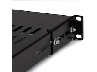 1U verstelbaar geventileerd rack shelf universeel 19'' rackschap zwart - 3