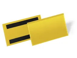 Magnetische labelhoes 150x67mm Geel