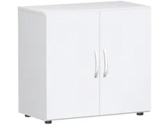 kantoorkast,HxBxD 752x800x420mm,1xhouten vloer,2ordnerhoogte,romp wit