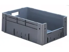 Euronorm Stapelkrat Grijs 210x600x400mm 38l Gesloten Grijpopening