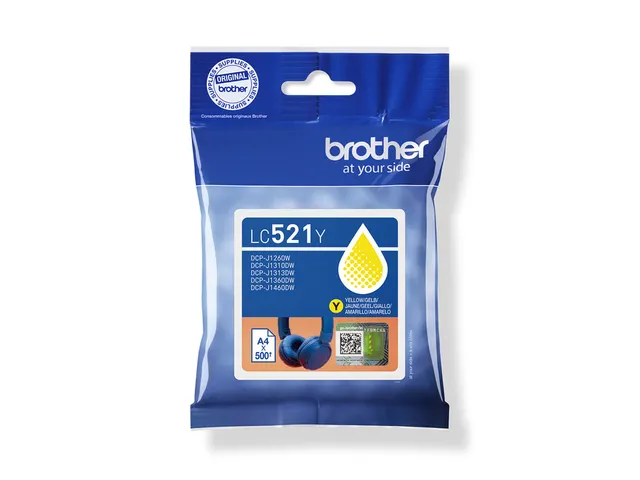 Inktcartridge Brother LC-521Y geel