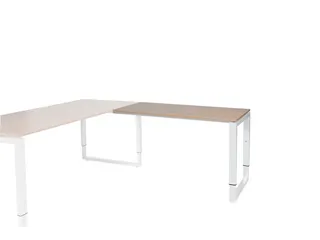 Domino Plus Aanbouw Hoogte Verstelbaar 1200x600mm Hav/Kers 25mm Wit - 1