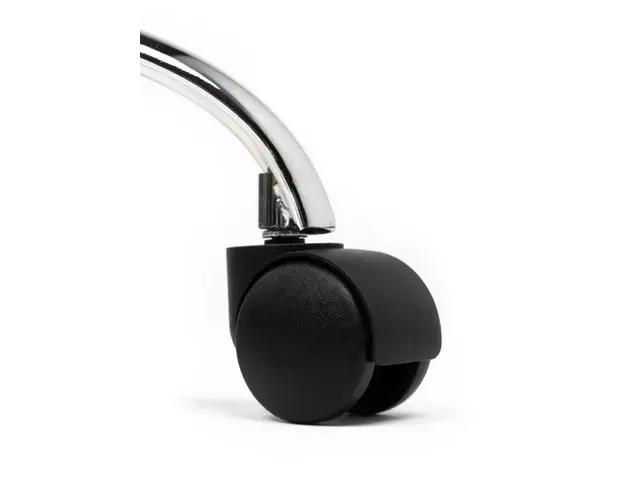 Tabouret kruk Office hoog met gasveer harde wielen zw