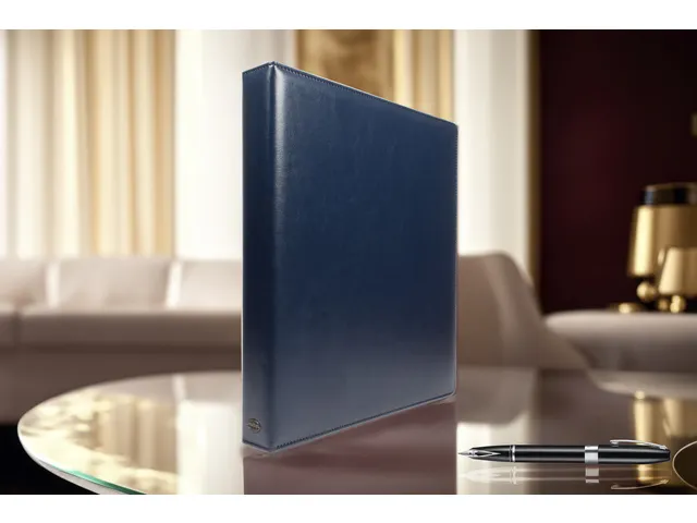 Ringband Multo Hannibal A4 23r O-25mm blauw kunstleder