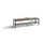 omkleedbank,HxLxD 438x1500x353mm,HPL eiken-sereno,frame staal RAL7021