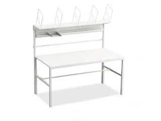 geperforeerde plaat,v. paktafel,HxB 255x1719mm,m. vakkenprofiel - 3