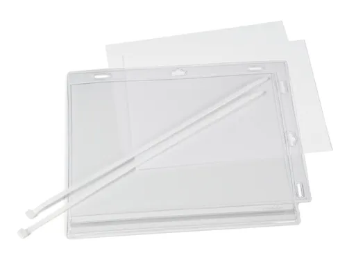 Waterbestendige hoes A5 met kabelbinders transparant 5 stuks