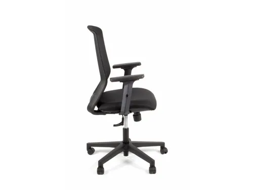 Bureaustoel EN1335 Linea Tekna 01 zwart/zwart met 2D armleuning