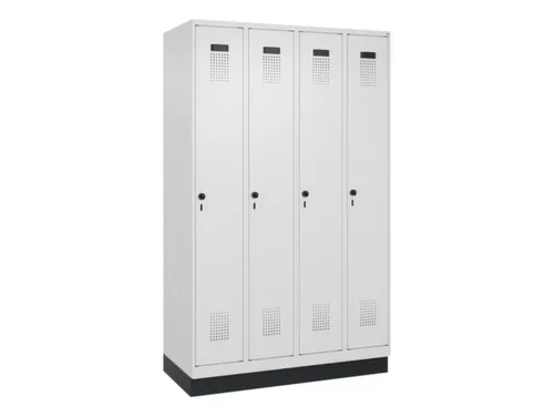 locker voor scheiding van kleding,HxBxD 1950x1200x500mm,4vak