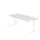 In hoogte verstelbaar bureau,HxBxD 680-850x1800x800mm,blad wit