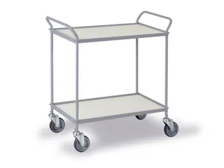 Universele Wagen 150kg 785x425mm 2 Etages Met Beugel Zilvergrijs - 2