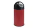 Poubelle à ouverture Push avec liner 40 litres rouge/noir