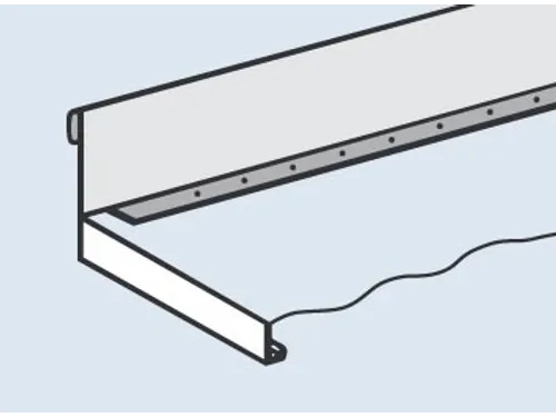 stortgoedlijst,v. inhaakstelling,HxB 100x1000mm,staal verzinkt