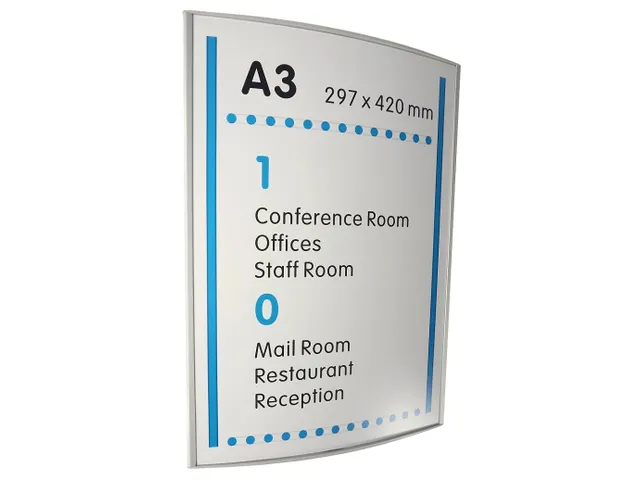 Menoor Deurbord Premium Gebogen A3