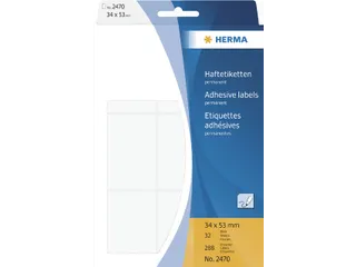 HERMA 2470 Universele etiketten 34x53mm Wit 288 stuks - 2