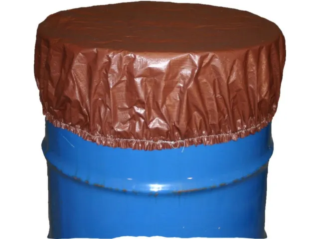 Housse de protection pour Fûts PE Fermeture élastique Ø 600mm Brun