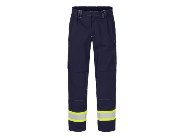 Tranemo 5726 werkbroek, marineblauw/fluo geel, maat 48, per stuk