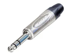 Neutrik - Jack Plug Connector, 3-Polig Mannelijk, 6.3mm, Vernikkeld