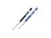 Gelschrijvervulling Parker Quink medium blauw blister à 2 stuks
