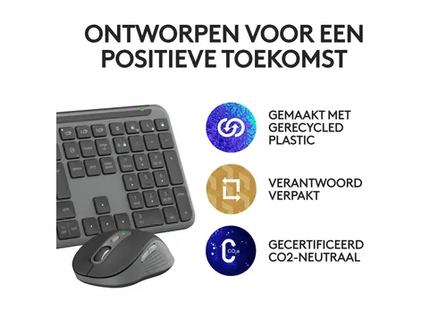 Logitech MK950 Toetsenbord Azerty FR Signature Slim en muis