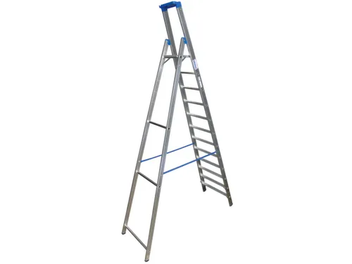 Ladder Aluminium Bordes H 2 80M 12Treden Incl. Bordes