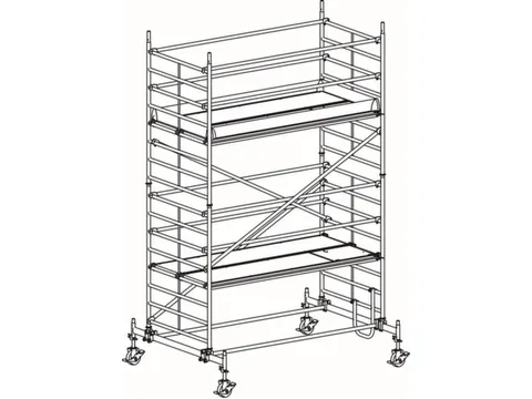 rolsteiger,reik H 5,6m,steiger H 4,82m,2platform(s),m. luik