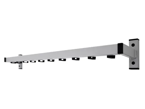 Wand Kapstok Vepa Bins Safe met 10 haken grijs