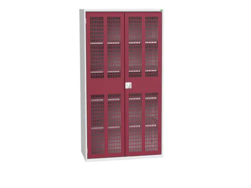 universele kast,HxBxD 2000x1050x550mm,4xStalen bodem,draaigrendelslot