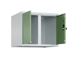 opzetkast,v. locker,2vak.,vak B 300mm,HxBxD 500x600x500mm,vleugeldeur - 2