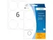 Etiquettes universelles Ø50mm rond blanc