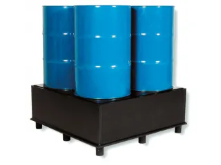 Opvangbak Hdpe Bxdxh 1270x1270x310mm V. 4x220l M. Poten Pe Plaat - 1