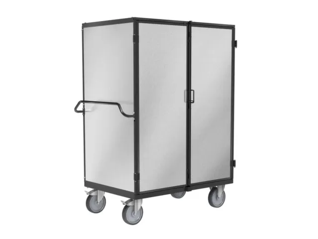 kastwagen,draagverm. 500kg,laadvl. LxB 1134x745mm,duwbeugel,RAL7043