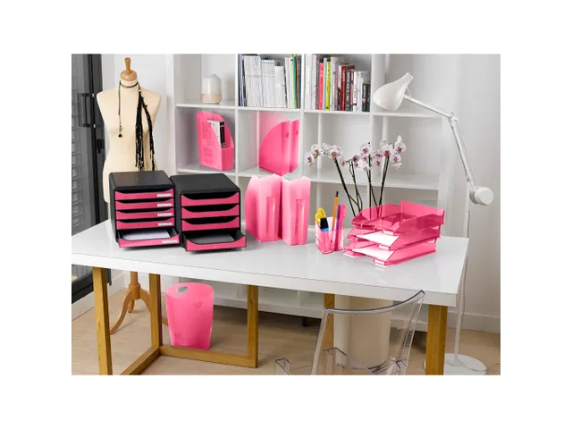 ECOBIN Papiermand 15 L framboos transp