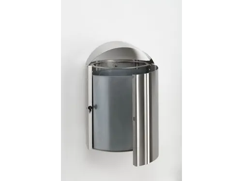 Wandafvalbak RVS 50 liter HxB 790x480mm binnenbak verzinkt