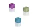 Magneten Sigel voor glasbord set 3kleuren C5 sterk 11x11x11mm turquois