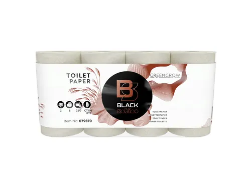 Toiletpapier BlackSatino GreenGrow CT10 3-laags 8 Rol