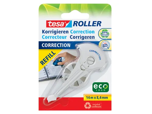 Correctierollervulling Tesa ecoLogo 8.4mmx14m eco op blister