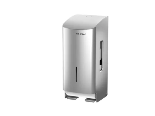 toiletpapierdispenser,HxBxD 277x117x130mm,v. 2rol(len),behuizing RVS