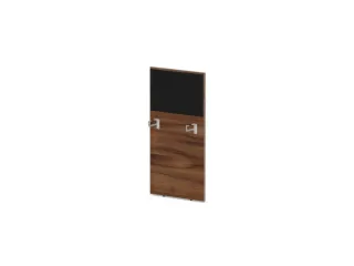 baliepaneel bureau aanbouw links NP-tiepolo nut BN8033-zwart 600mm - 1