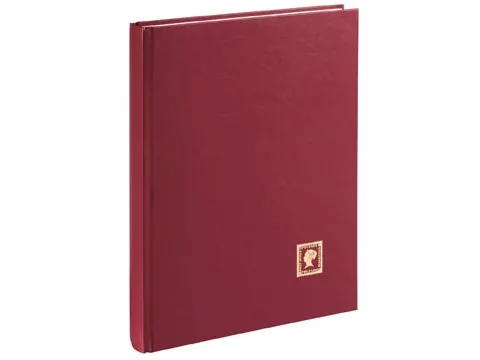 postzegelalbum, A4, 32 vel, wijnrood