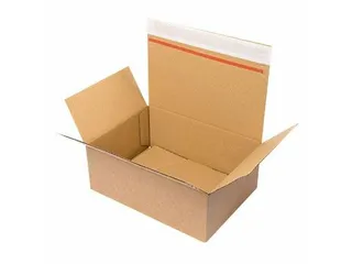 Verzenddoos Quickbox IEZZY 310x230x160mm B-golf bruin 10 stuks - 1