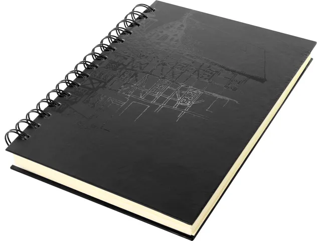 dummyboek Kangaro A5 Wire-o cream hardcover 80 blad 140grs zwart