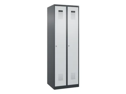 locker voor scheiding van kleding,HxBxD 1850x600x500mm,2vak