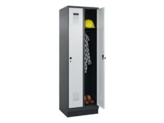locker,HxBxD 1950x600x500mm,2vak,vak B 300mm,draaigrendel,sokkel