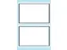 Schrift Etiket Herma 5715 53x80mm Wit met Grijs Kader 12 stuks
