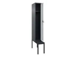 locker met bank,HxBxD 2120x300x815mm,1vak,vak B 300mm,draaigrendel